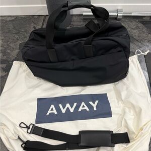 Away Travel Weekender Black Duffel Bag
